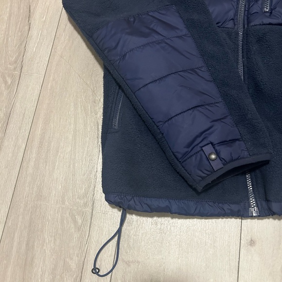 North Face 550 Denali Fleece Hybric Down Filled Puffer Navy Blue Size Large - Picture 3 of 12